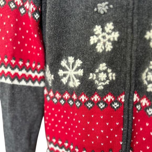 Guide Series Vintage Women's Nordic Snowflake Collared Christmas Sweater Size XS - Picture 2 of 6